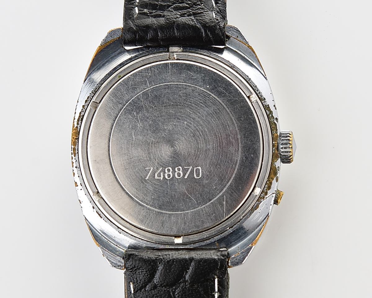 Excellent soviet Slava vintage mechanical wristwatch with rare teal dial