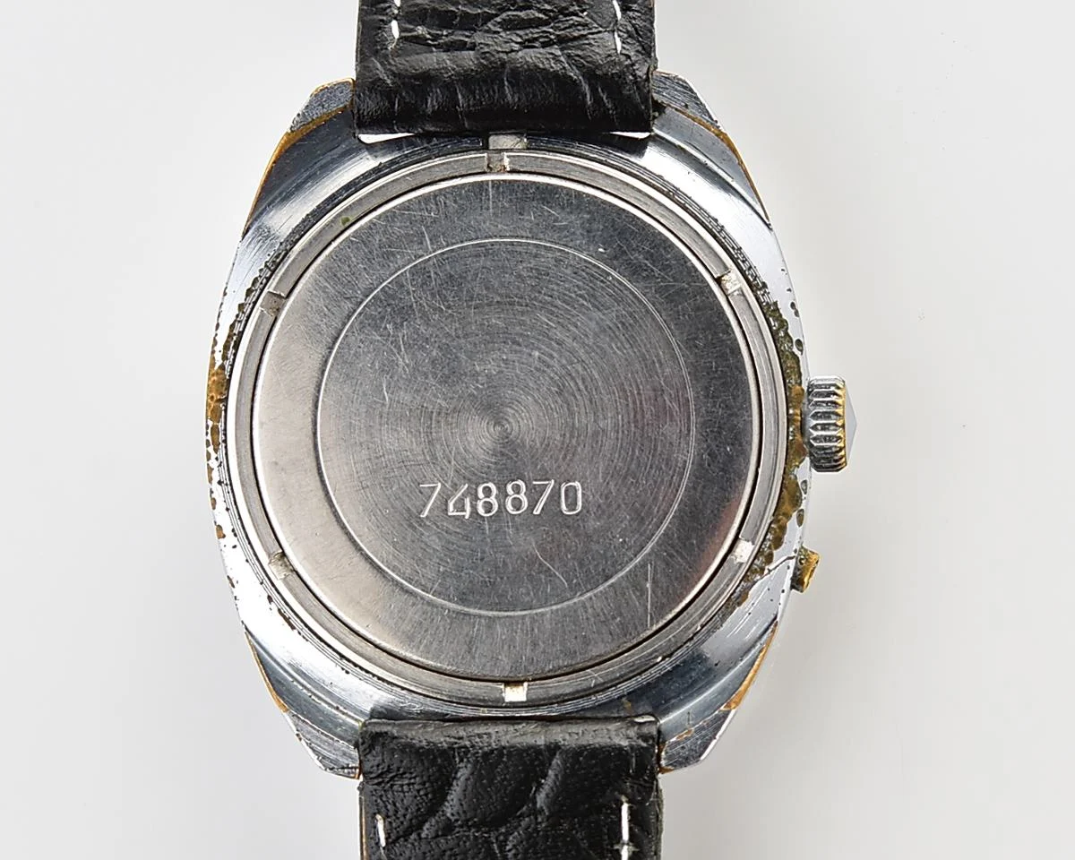 Excellent Soviet Slava vintage mechanical wristwatch with rare teal dial