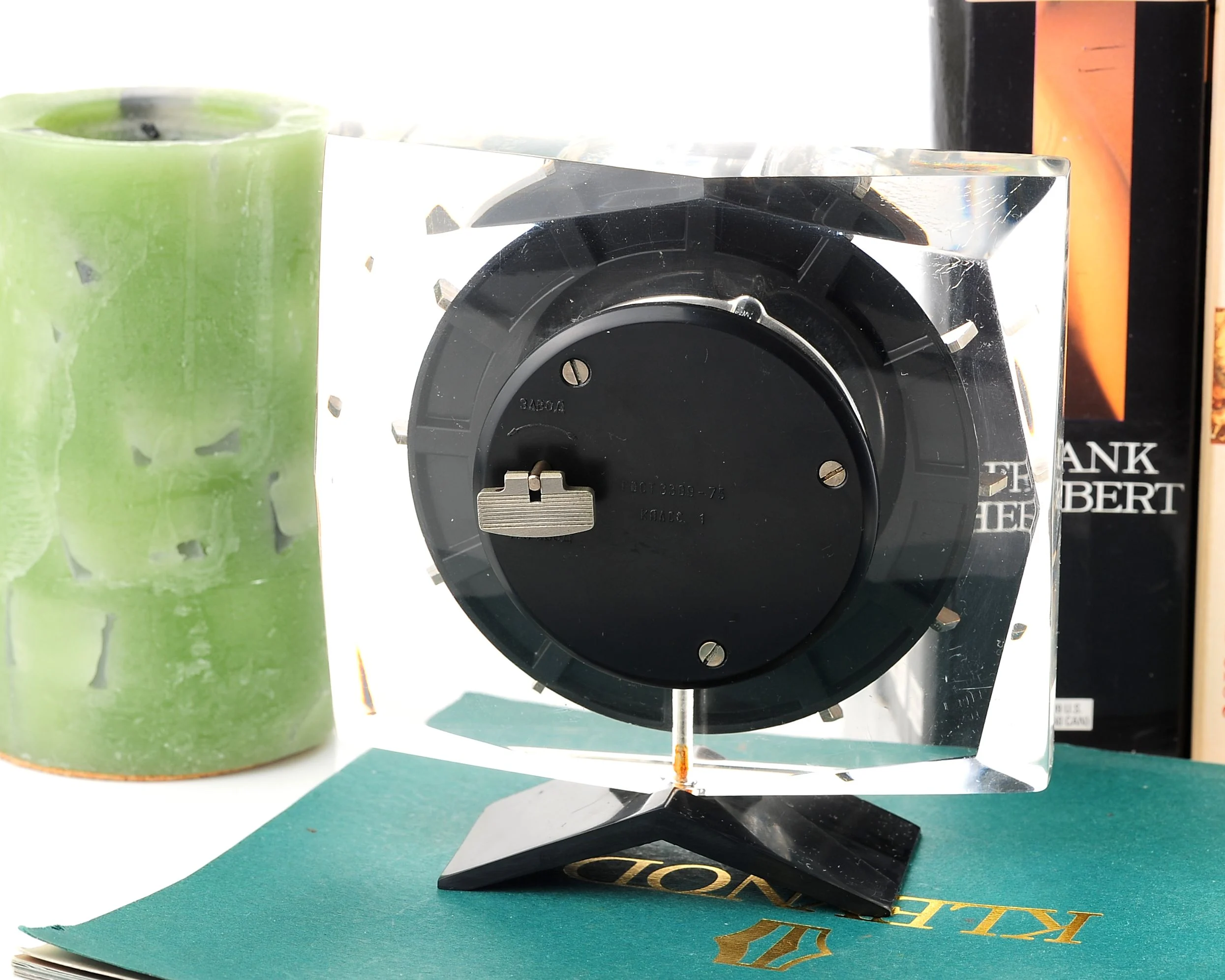 Molnija "Ice Block" Soviet vintage mechanical table clock