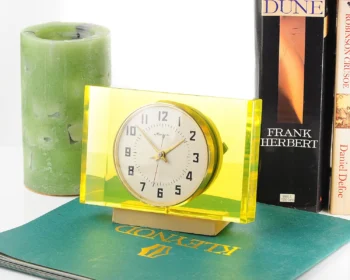 Molnija Soviet vintage mechanical table clock
