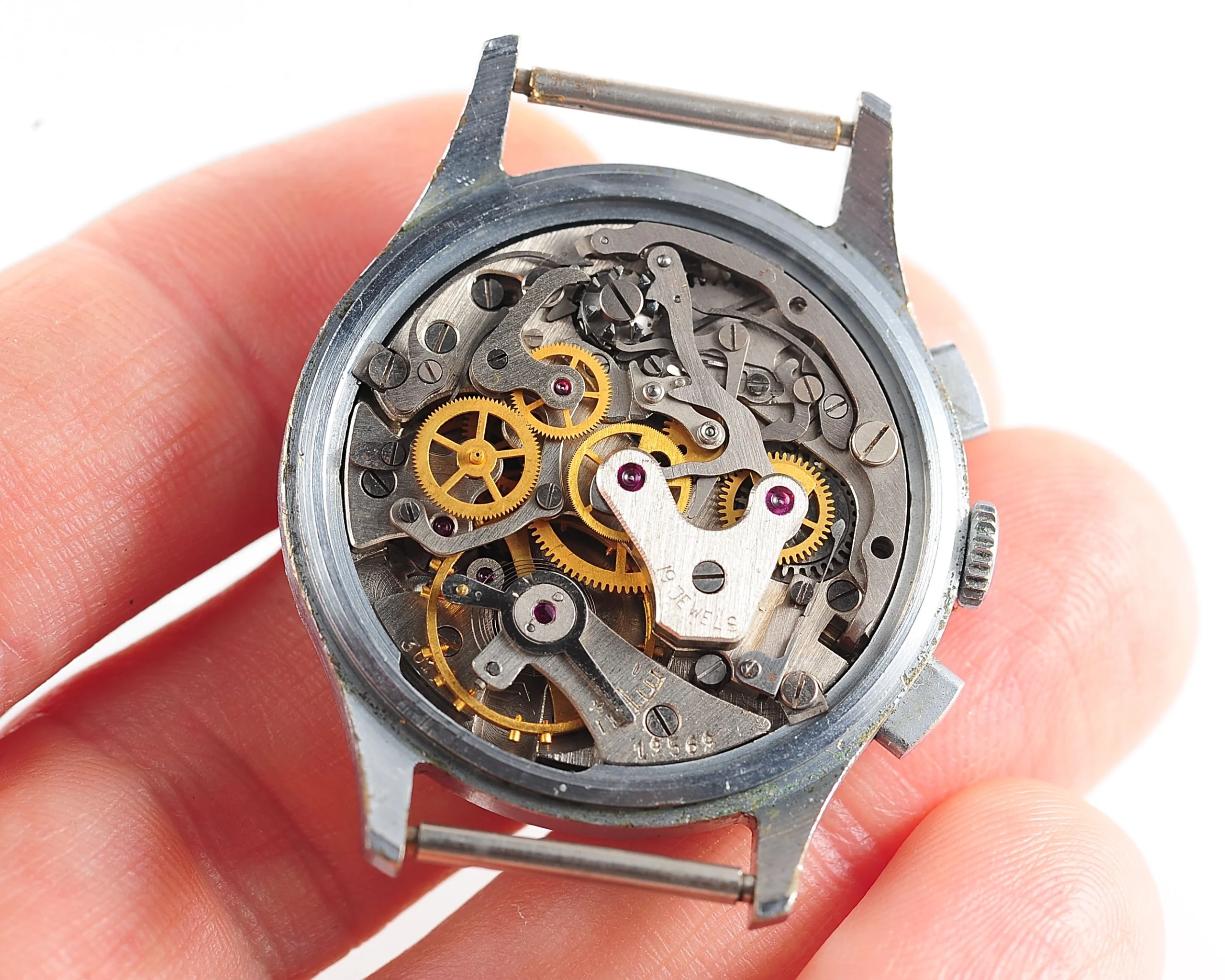 watch Poljot Chronographer 3017 black 16400-SCS_0237