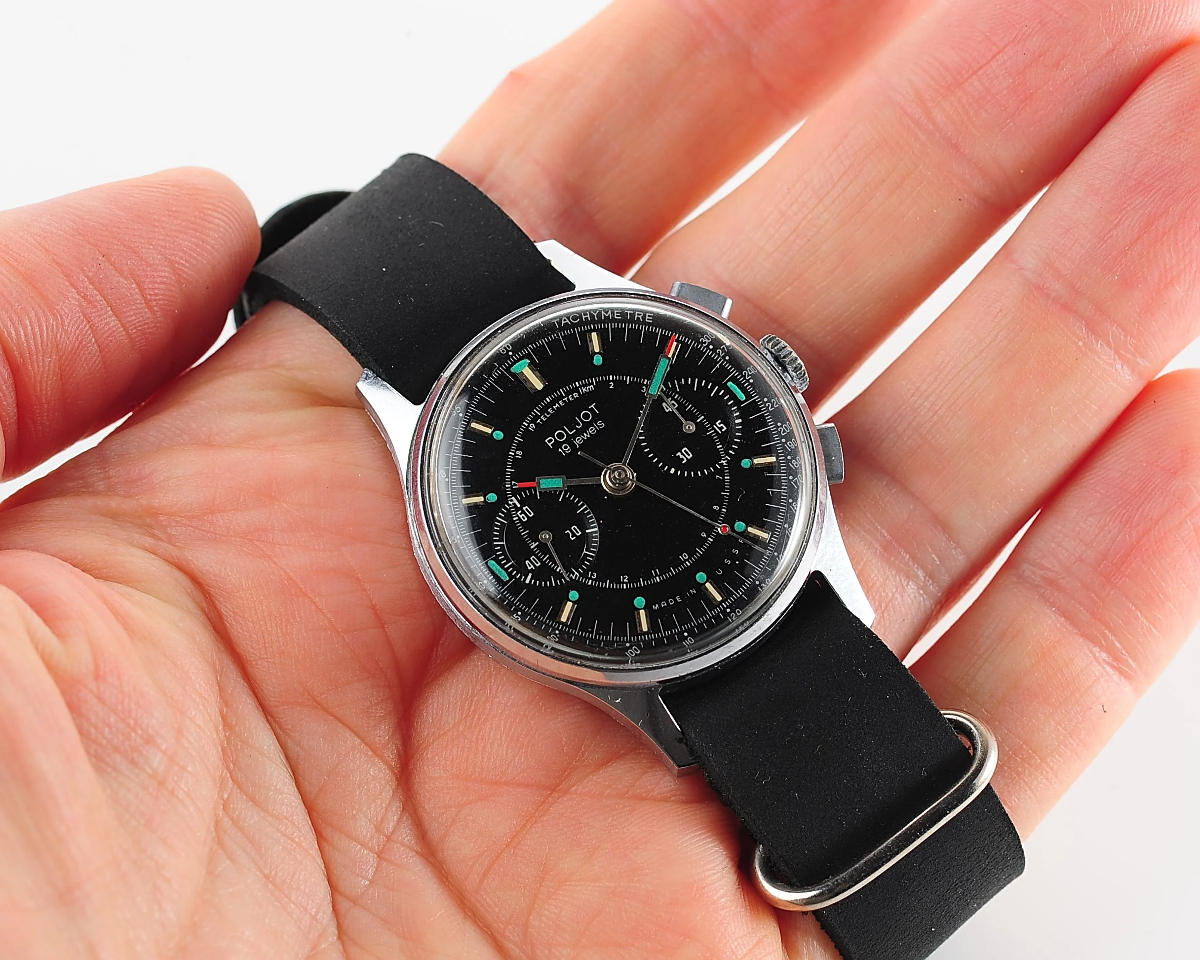 Rare: Poljot 3017 "Strela" chronograph chronometer mechanical watch