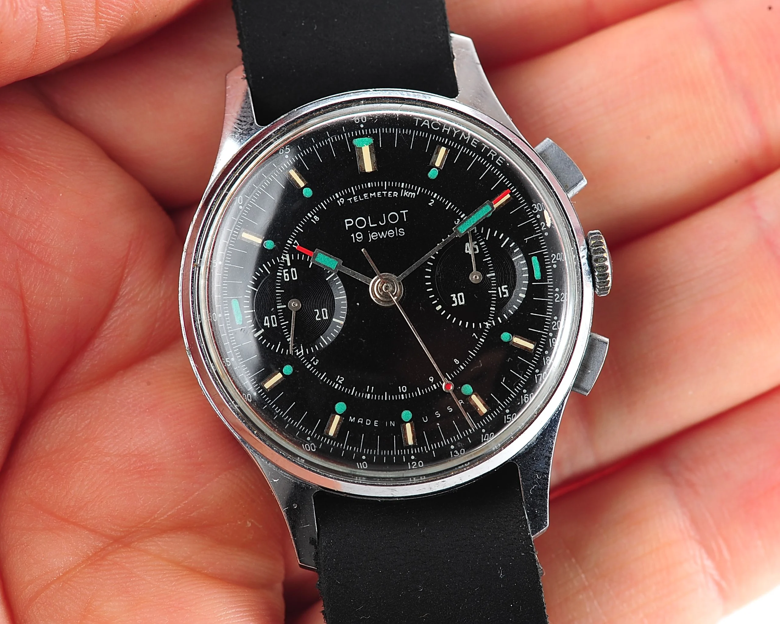 Rare: Poljot 3017 "Strela" chronograph chronometer mechanical watch