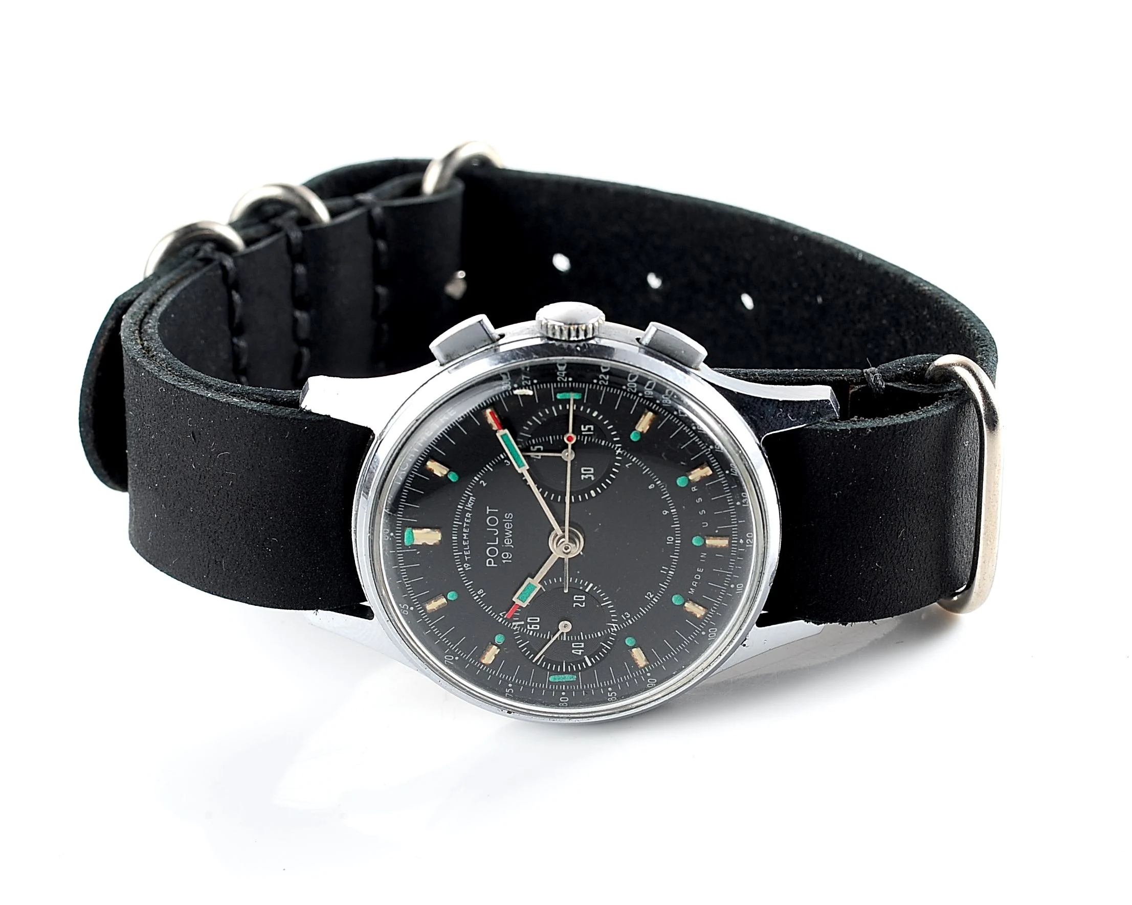 Rare: Poljot 3017 "Strela" chronograph chronometer mechanical watch
