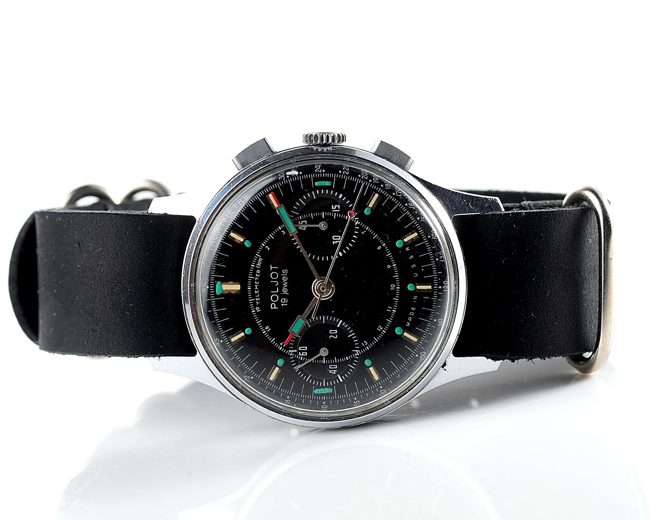 Rare: Poljot 3017 "Strela" chronograph chronometer mechanical watch