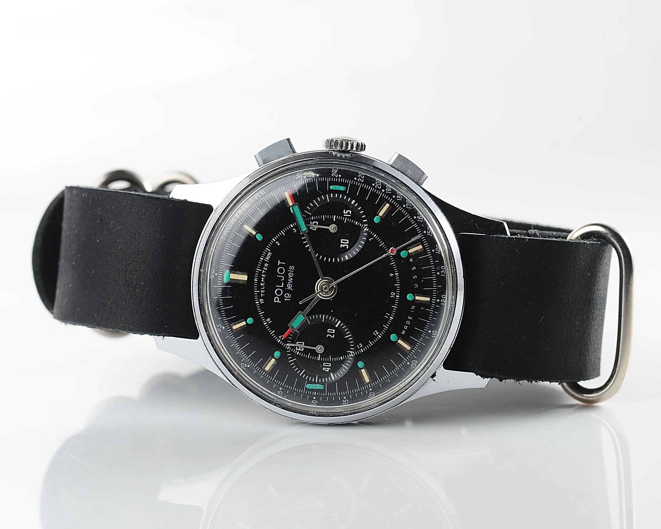 Rare: Poljot 3017 "Strela" chronograph chronometer mechanical watch