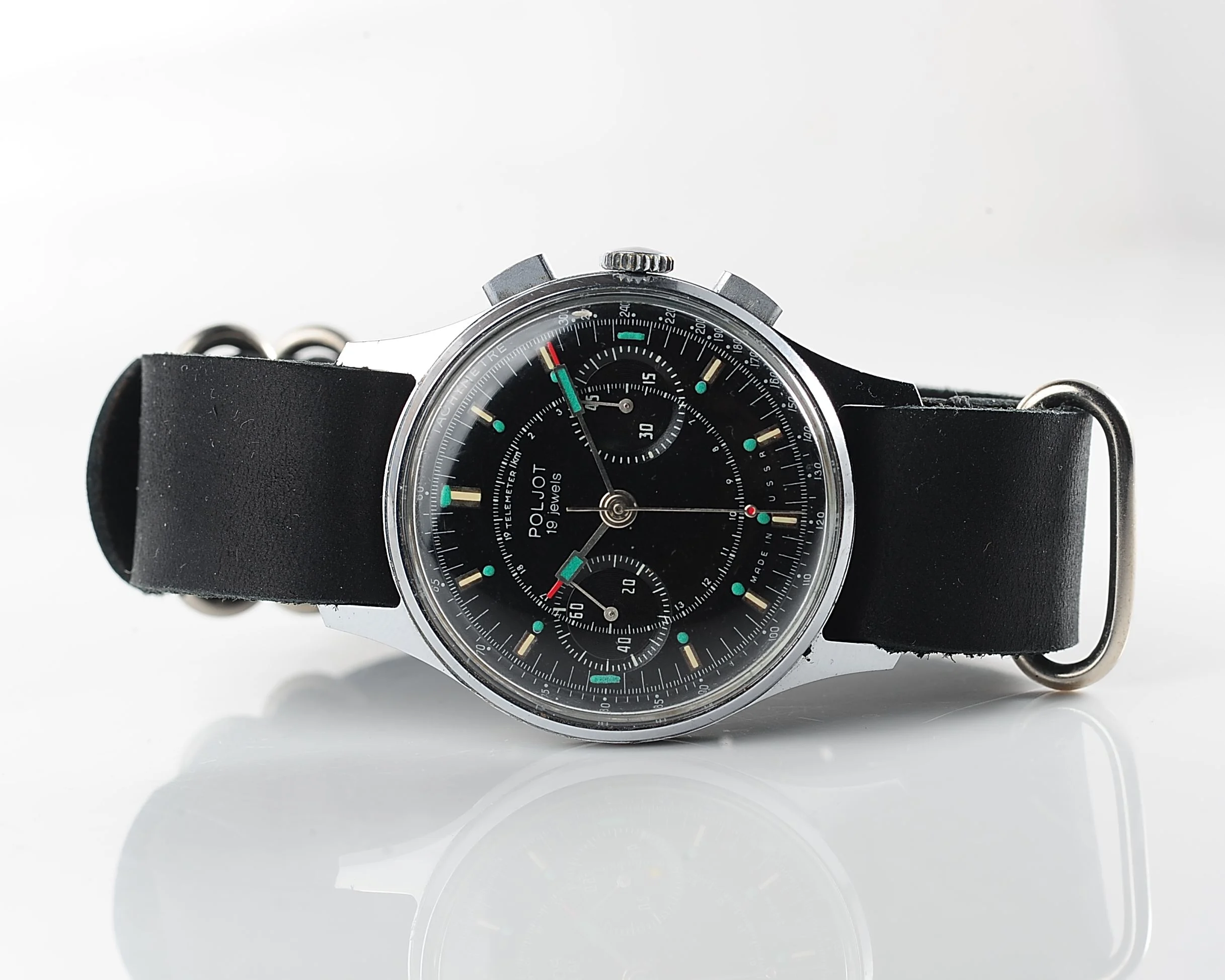 Rare: Poljot 3017 "Strela" chronograph chronometer mechanical watch