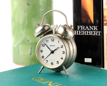 Small Raketa Soviet mechanical alarm clock