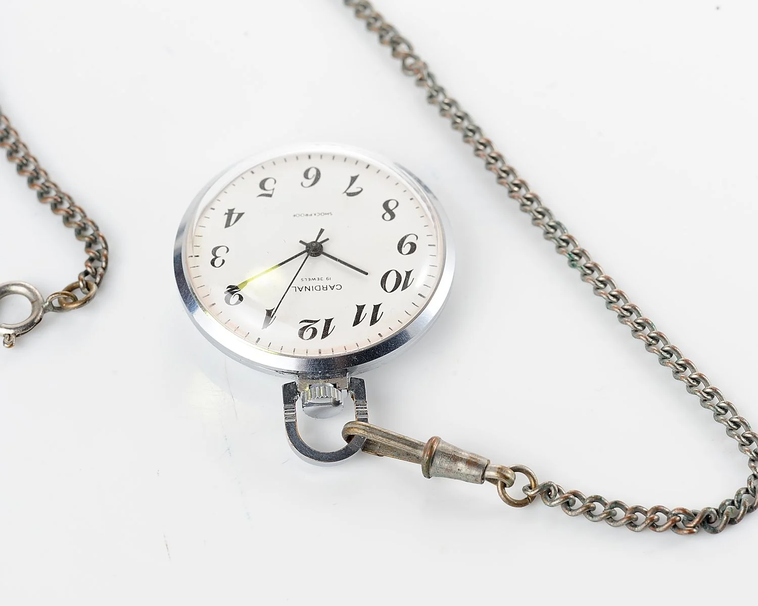 Vintage Soviet Cardinal (export Raketa) open face Soviet pocket watch