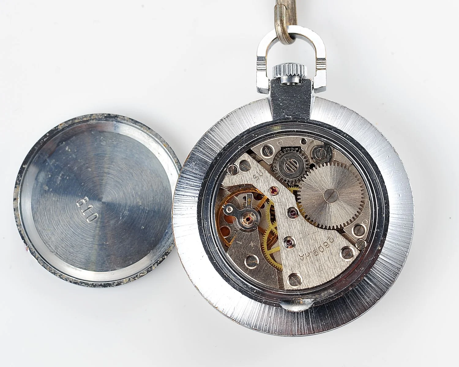 Vintage Soviet Cardinal (export Raketa) open face Soviet pocket watch