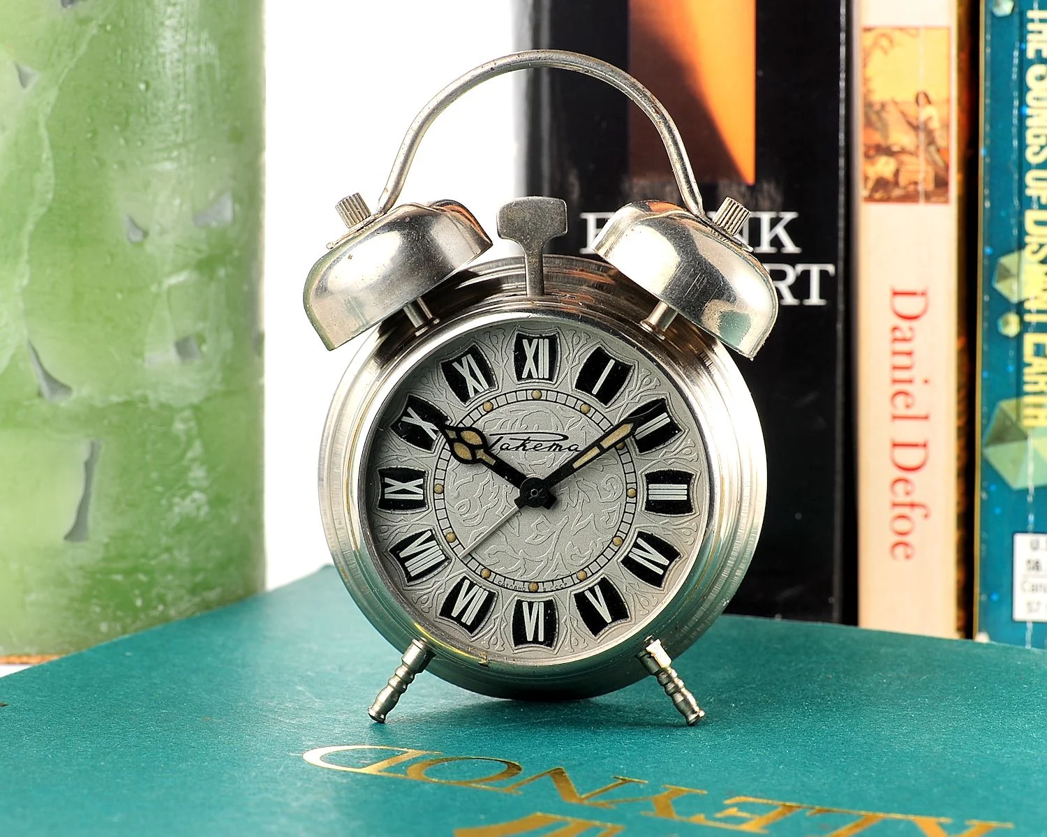 Small Raketa Soviet mechanical alarm clock