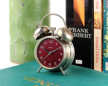 Small Raketa Soviet mechanical alarm clock