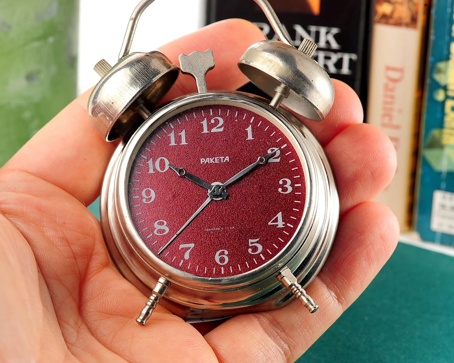 watch Raketa small Alarmclock cherry dial 17265-SCS_9828