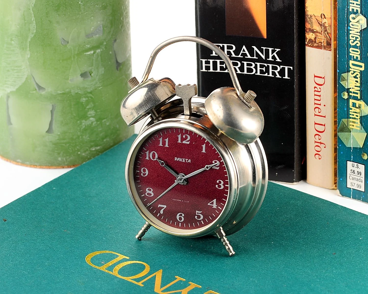 watch Raketa small Alarmclock cherry dial 17265-SCS_9830
