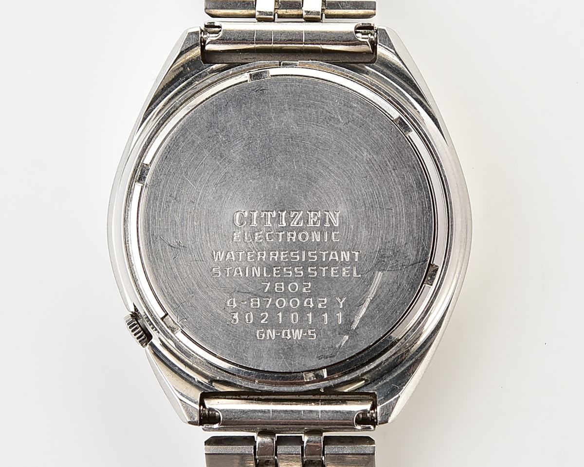 Vintage 1973 Citizen Cosmotron Electronic 7802A Hi-Beat JDM Watch - Deep Forest Green Dial with Original Jubilee-Style Signed Bracelet