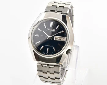 Vintage Citizen Hisonic Tuning Fork – Blue Sunburst Day-Date from 1973