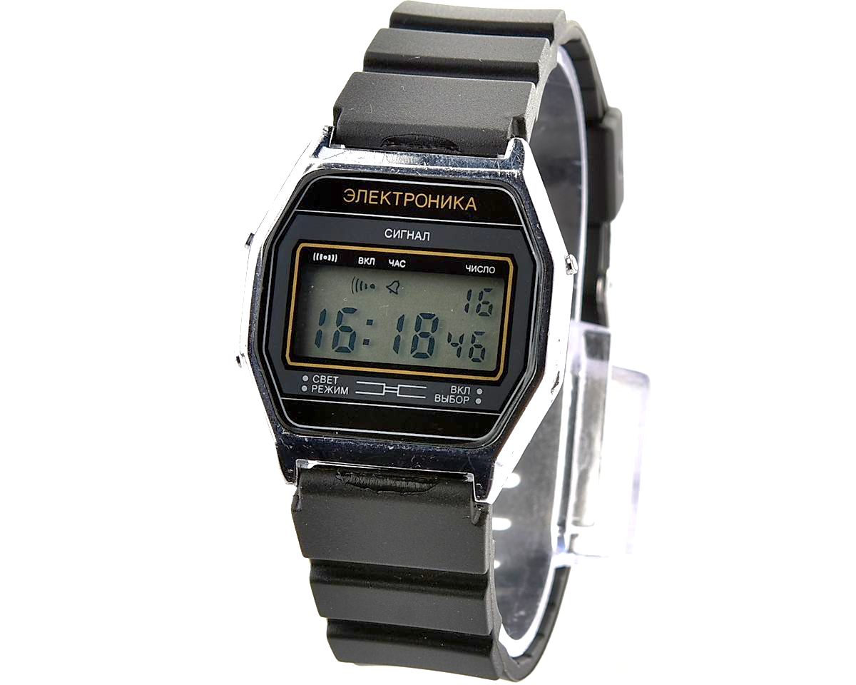 Digital vintage USSR wristwatch Elektronika-52 Signal