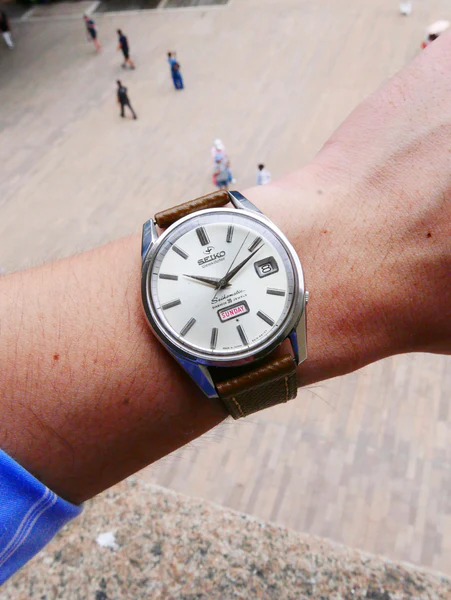 Vintage Seiko Silver Wave A229-5050 Digital Chronograph, from