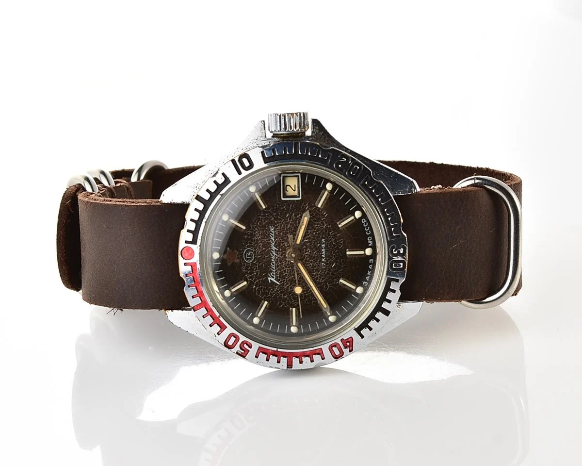 Vostok Komandirskie "Zakaz MO CCCP" limited series watch - rare duo-tone dial!