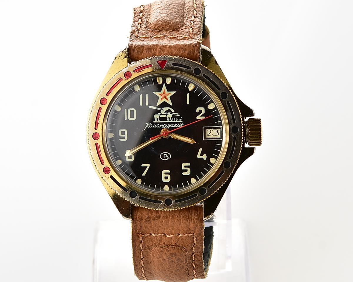Vostok Komandirskie TANK mechanical wristwatch