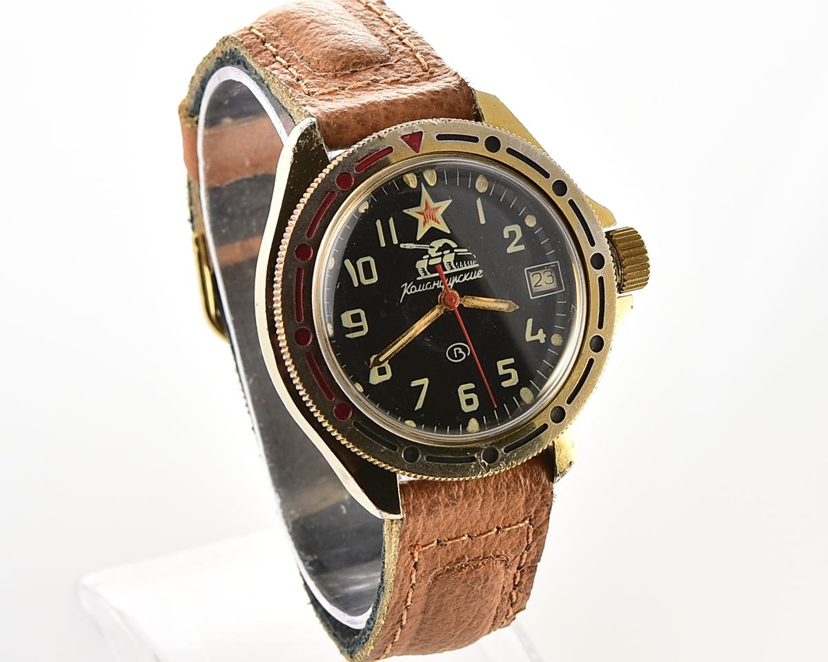 Vostok Komandirskie TANK mechanical wristwatch