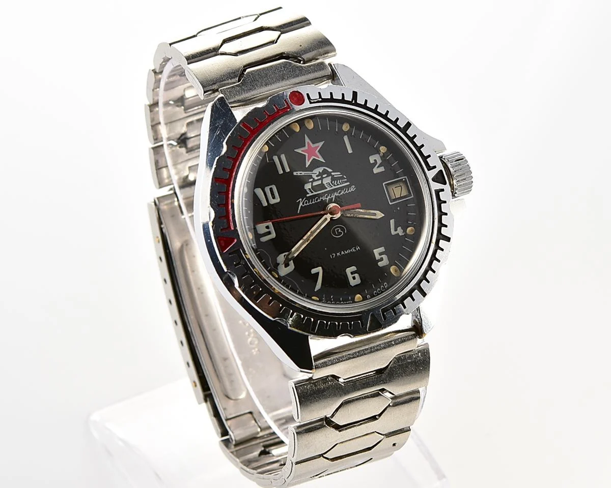Soviet Vostok Komandirskie Tank mechanical wristwatch