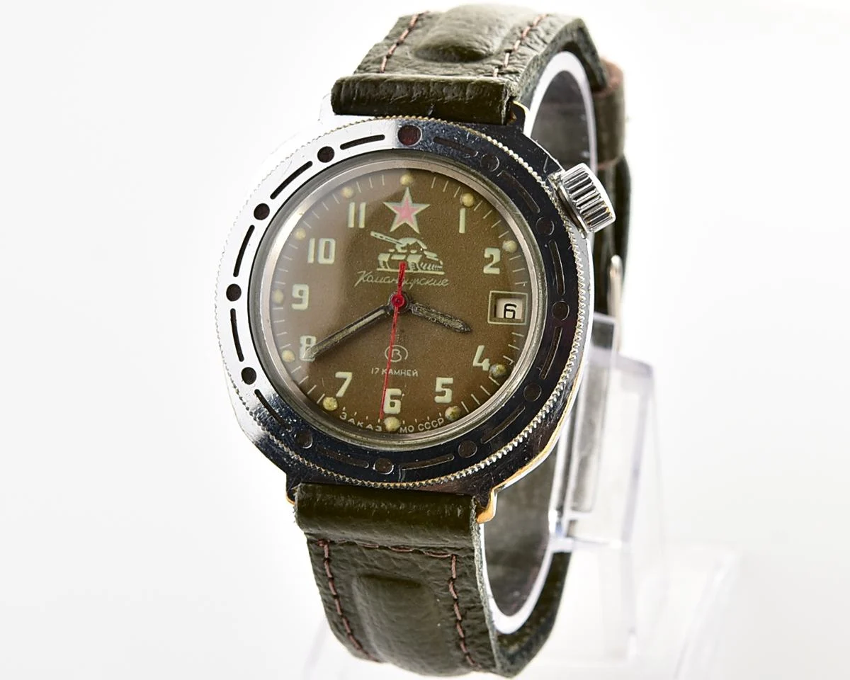Vostok Komandirskie Tank mechanical watch limited series – “Zakaz MO CCCP”