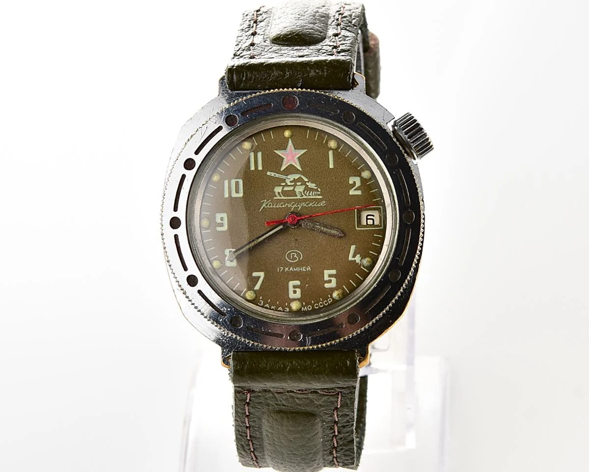 Vostok Komandirskie Tank mechanical watch limited series – “Zakaz MO CCCP”