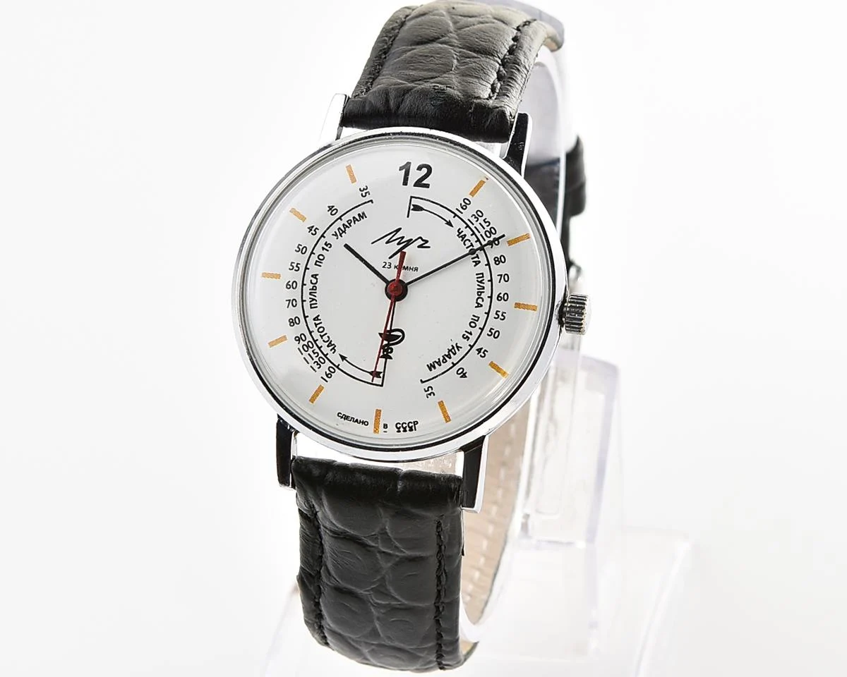 Excellent ultra-thin mechanical Luch "Medicine" - with pulse scale!