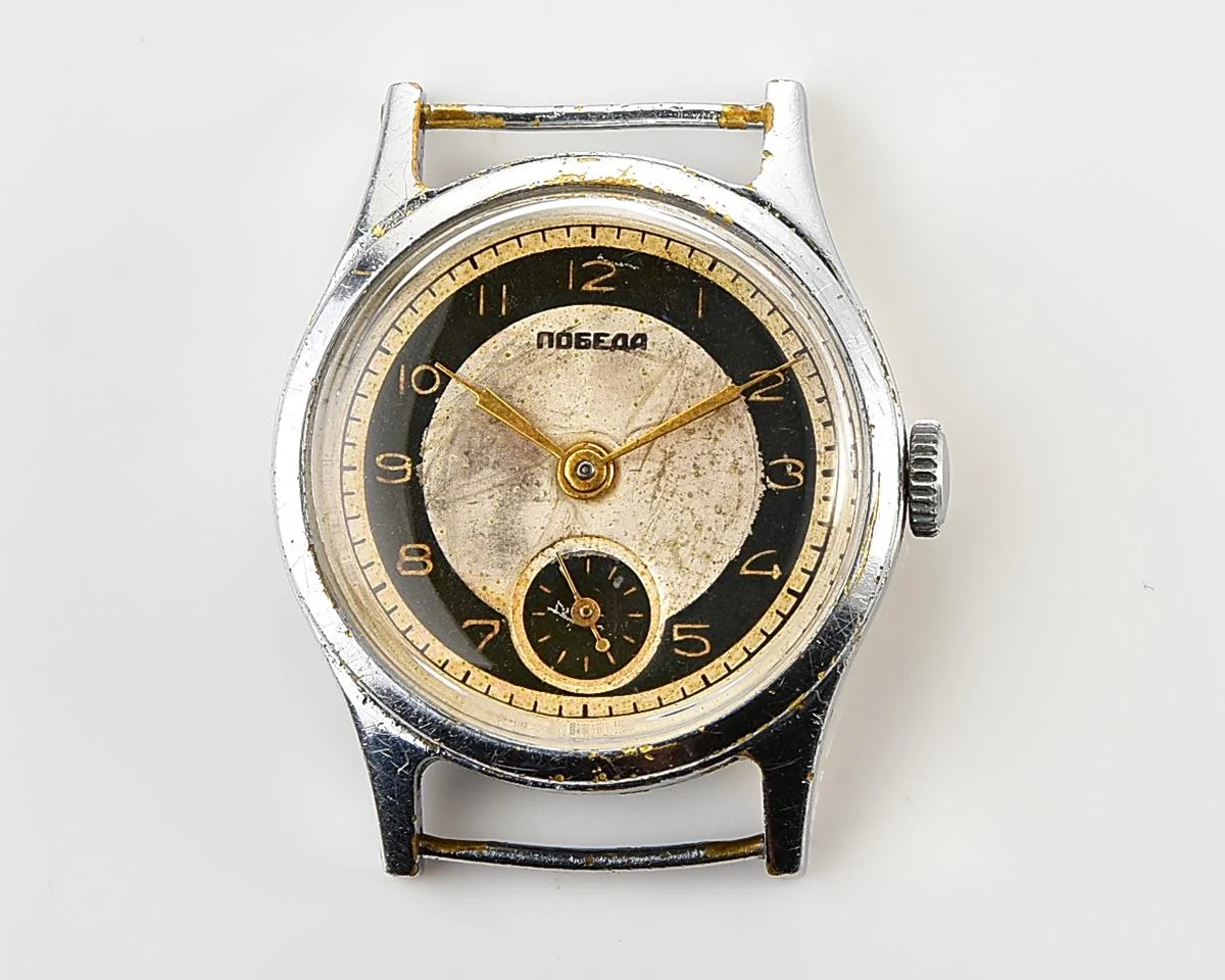 Vintage Soviet mechanical watch Pobeda, the 1st quarter of 1950!