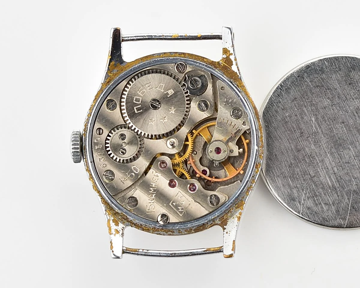 Vintage Soviet mechanical watch Pobeda, the 1st quarter of 1950!
