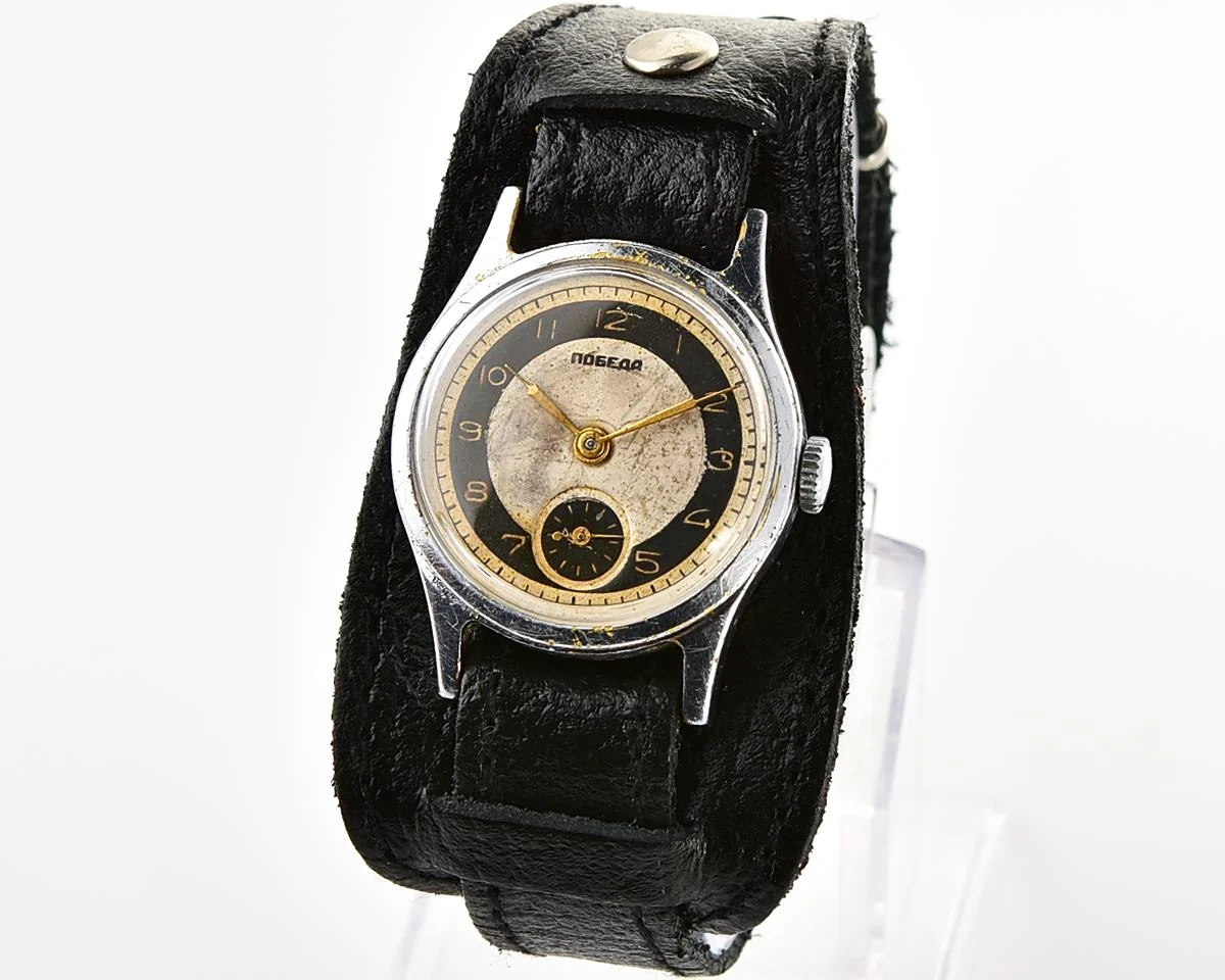 Vintage Soviet mechanical watch Pobeda, the 1st quarter of 1950!