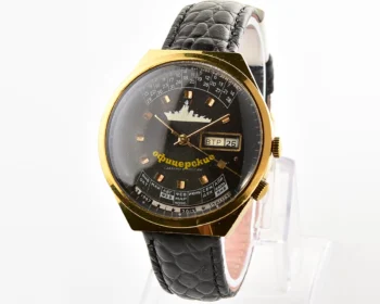 Raketa-Ofitserskie (officer's) gold-plated perpetual calendar mechanical watch