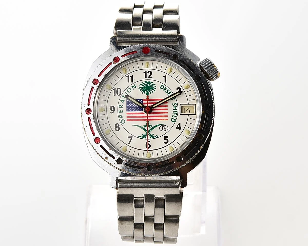 Vostok Commander’s Komandirskie Operation Desert Shield mechanical watch