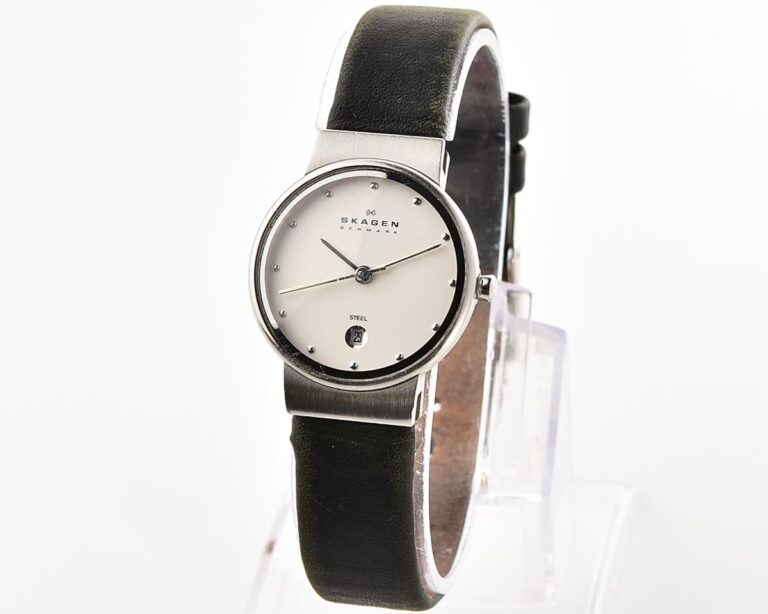 Vintage Skagen Klassik 355SSLW – Slim Steel White Dial Quartz