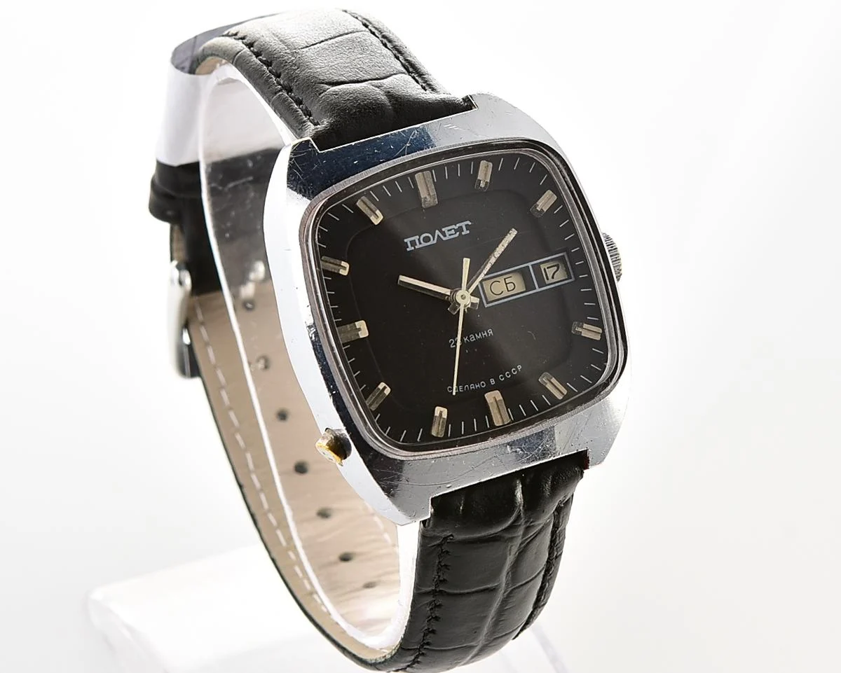 Soviet mechanical Poljot with automatic self-winding movement