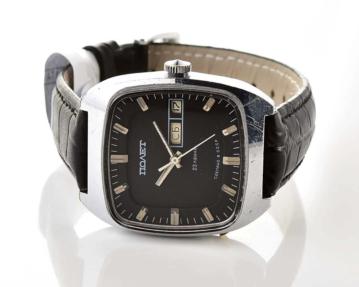 Soviet mechanical Poljot with automatic self-winding movement