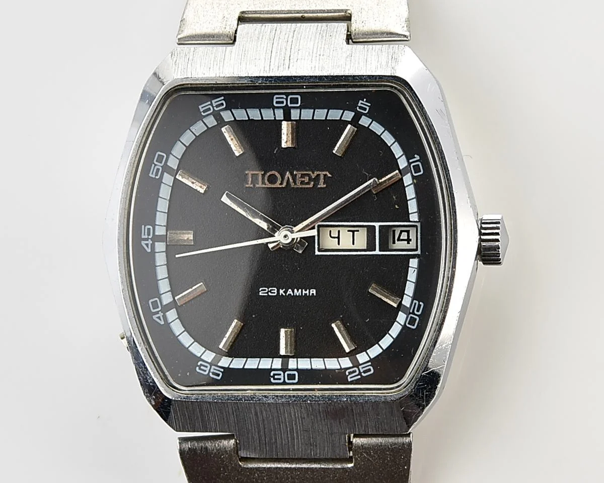 Soviet mechanical Poljot with Automatic self winding movement(domestic version)