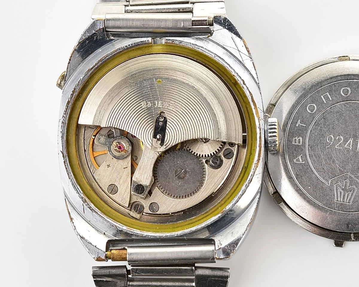 Soviet mechanical Poljot with automatic self-winding movement