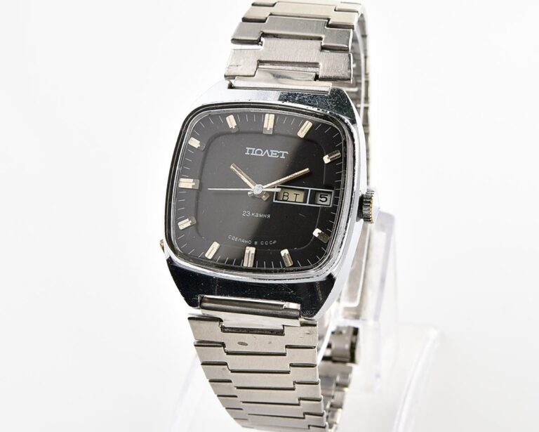 Soviet mechanical POLJOT with automatic self-winding movement
