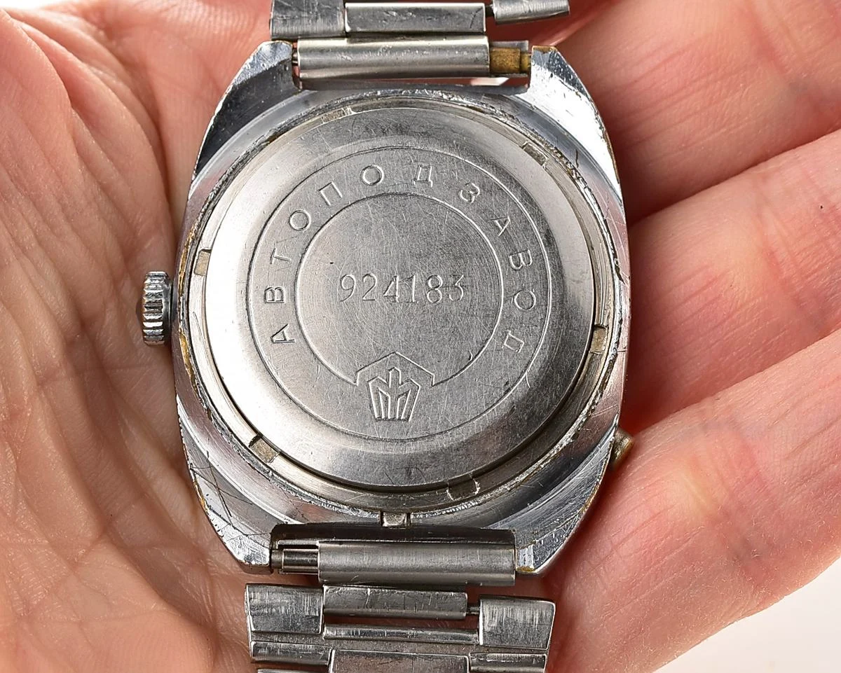 Soviet mechanical Poljot with automatic self-winding movement