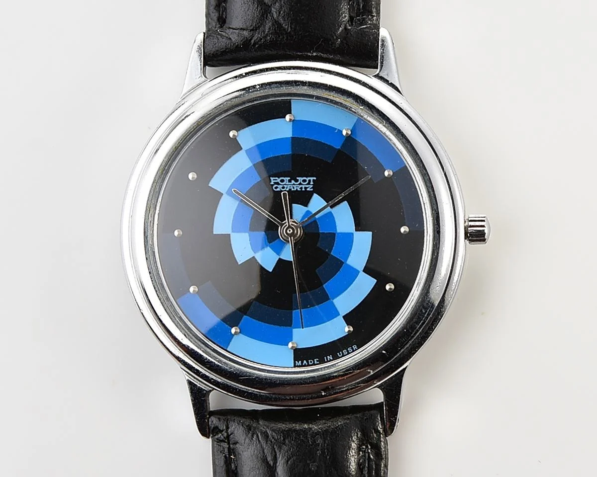 Soviet Poljot wristwatch with quartz movement