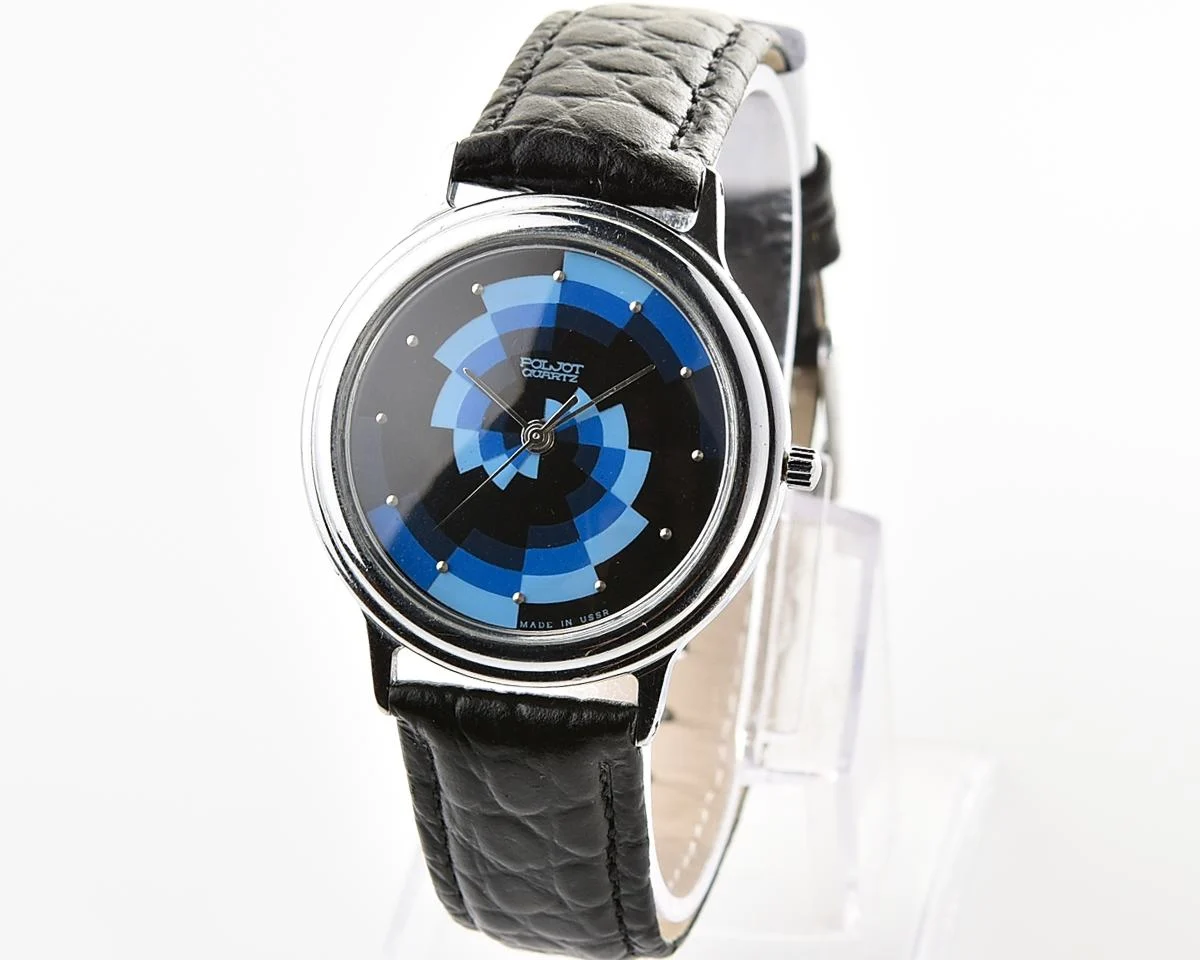 Soviet Poljot wristwatch with quartz movement