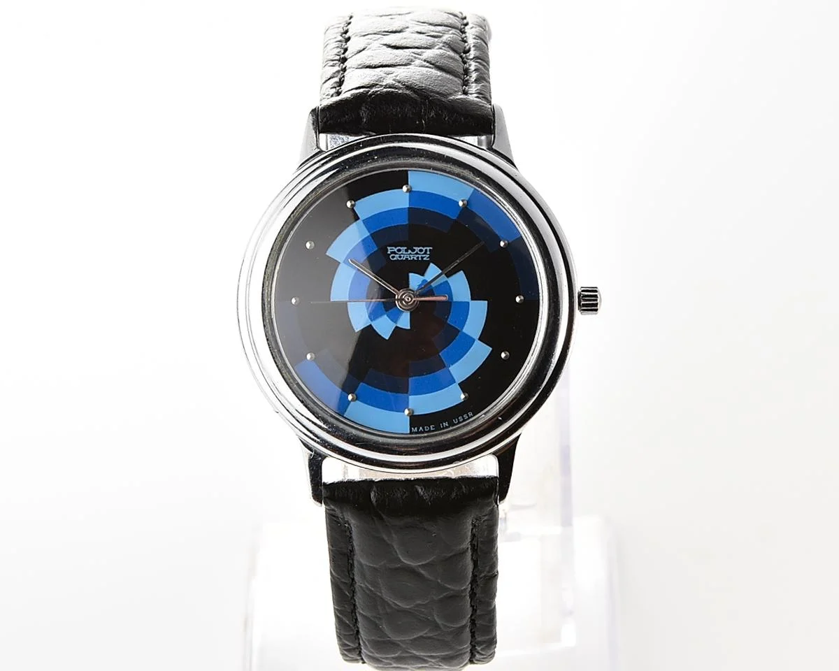 Soviet Poljot wristwatch with quartz movement