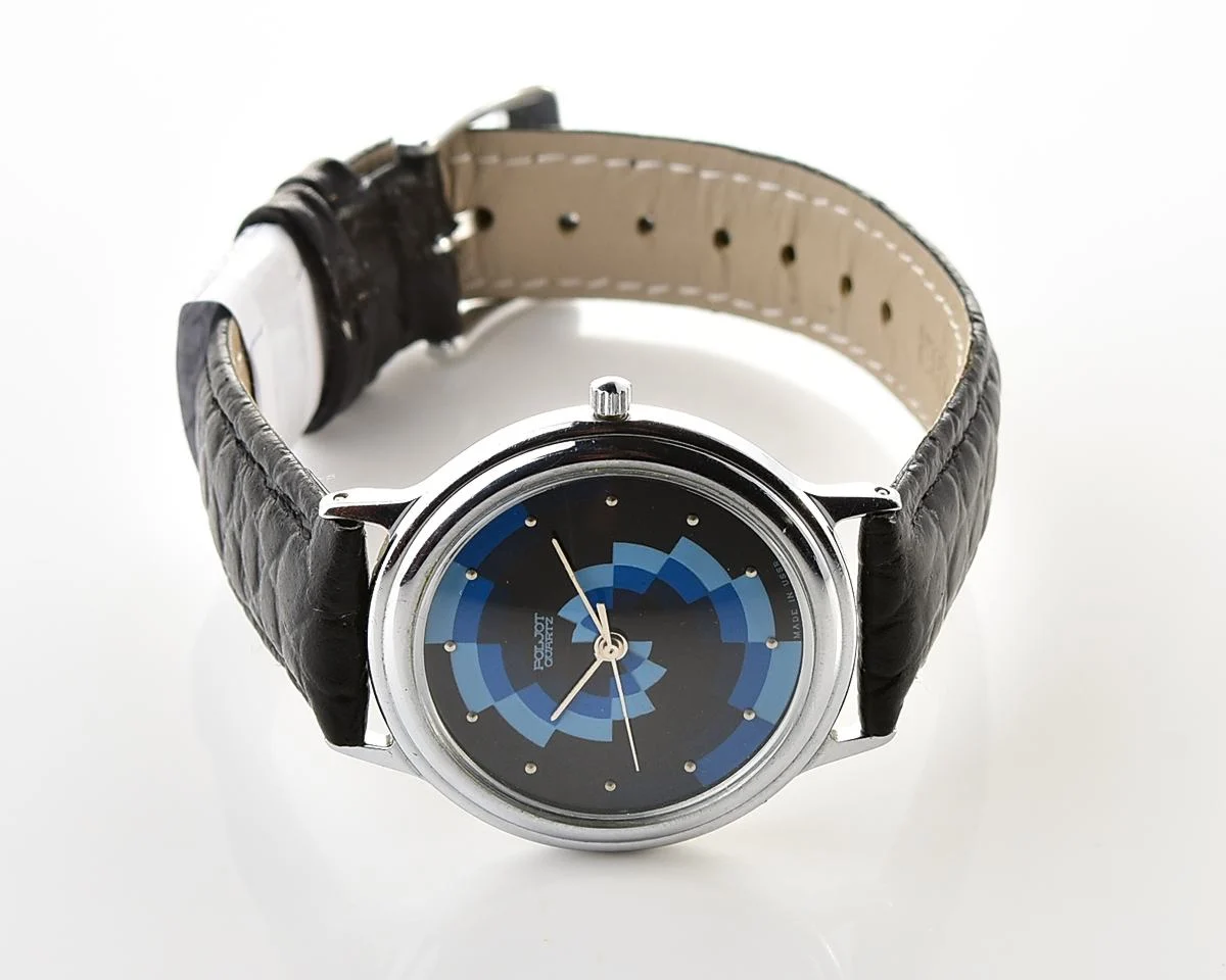Soviet Poljot wristwatch with quartz movement