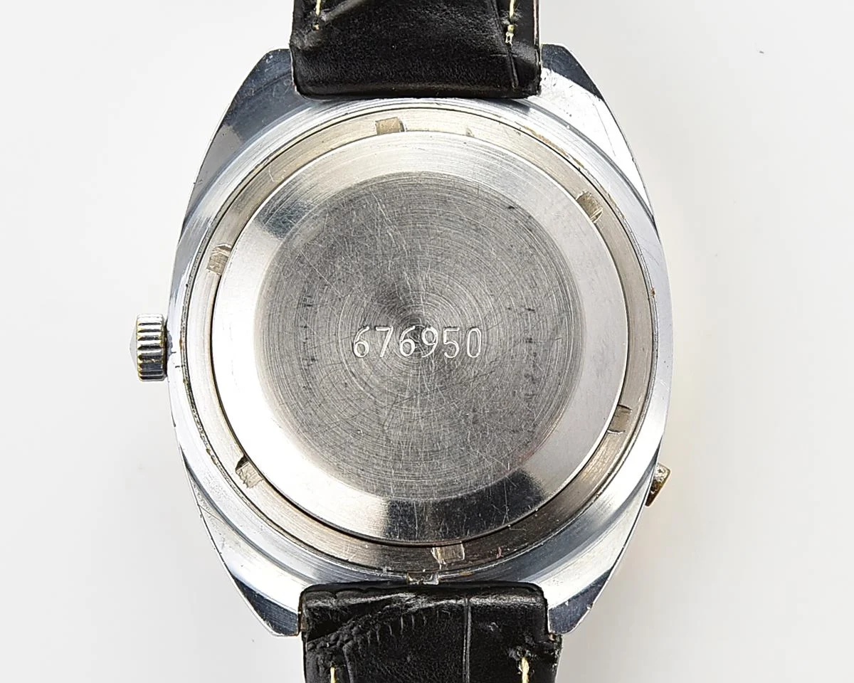 Vintage Soviet mechanical Poljot with automatic self winding movement - uncommon version