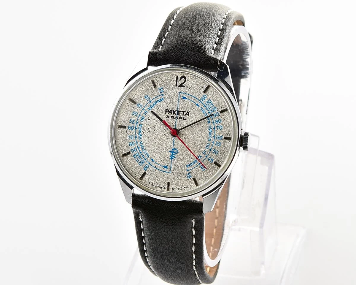 Soviet medical Raketa "Medicine" quartz watch with pulse scale!