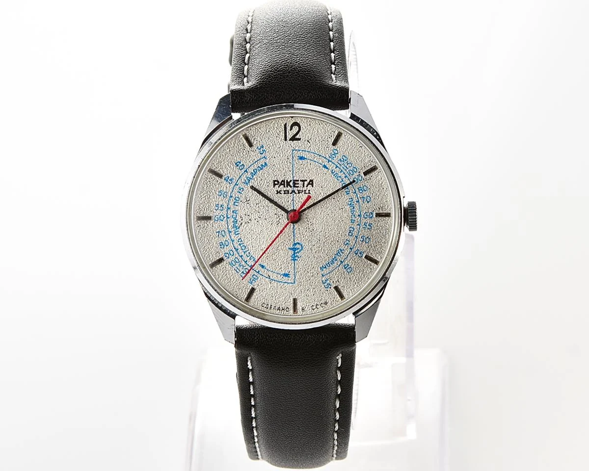 Soviet medical Raketa "Medicine" quartz watch with pulse scale!
