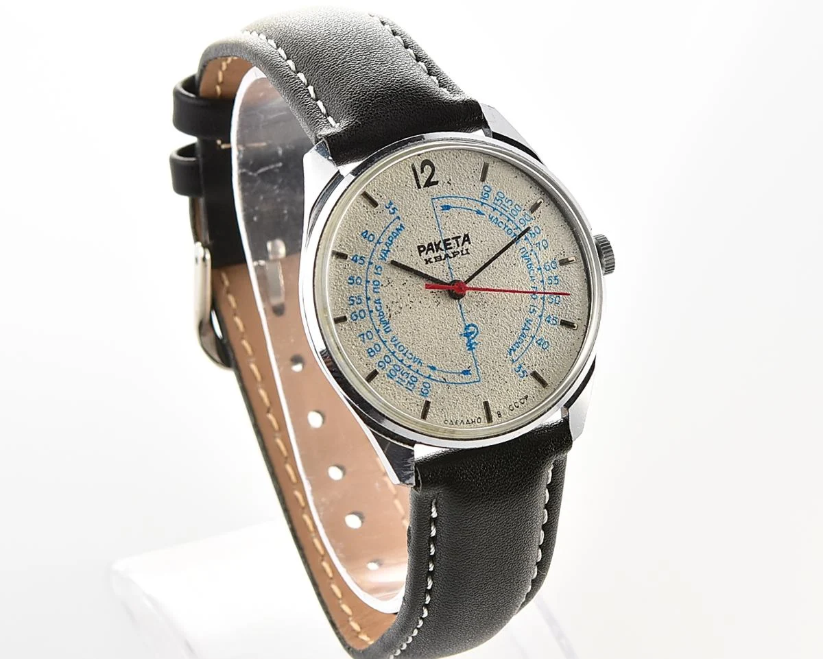 Soviet medical Raketa "Medicine" quartz watch with pulse scale!