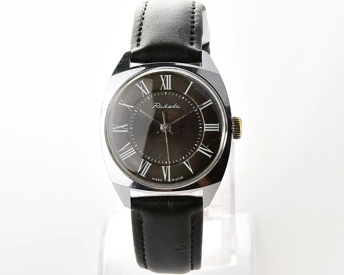 Vintage Soviet Raketa mechanical wristwatch